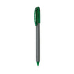 Pentel Energel Roller Gel Pen | Quick Dry Ink For Smudge-Free Writing in sleek grey body with green accents.