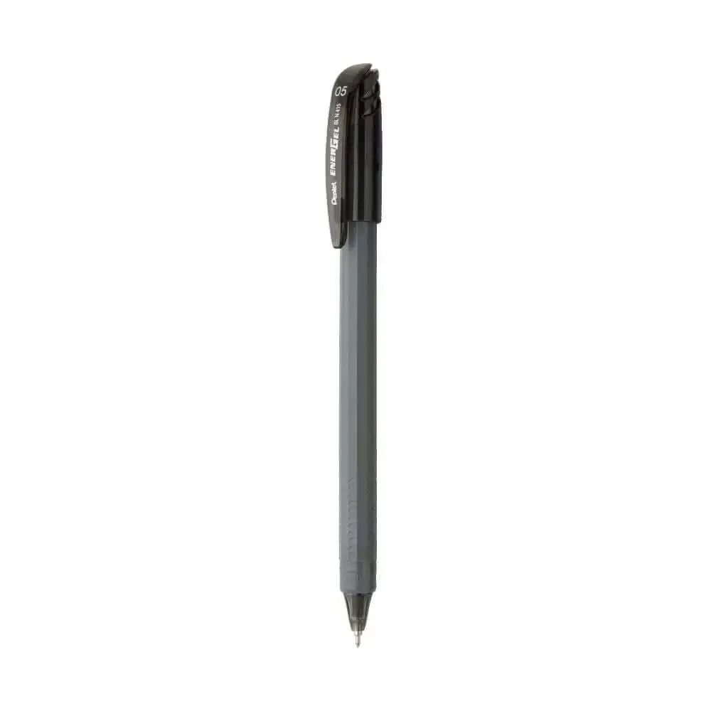 Pentel Energel Roller Gel Pen | Quick Dry Ink For Smudge-Free Writing in a modern grey body.