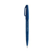 Pentel Flexible Tip Brush Sign Pen SES15C in blue with a sleek design for lettering and illustrations.