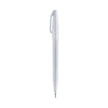Pentel Flexible Tip Brush Sign Pen SES15C in sleek white design for creative lettering and illustration.