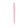 Pentel Flexible Tip Brush Sign Pen SES15C in pink color for vibrant illustrations and calligraphy.