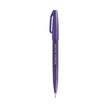 Pentel Flexible Tip Brush Sign Pen SES15C in vibrant purple color, ideal for illustrations and calligraphy.
