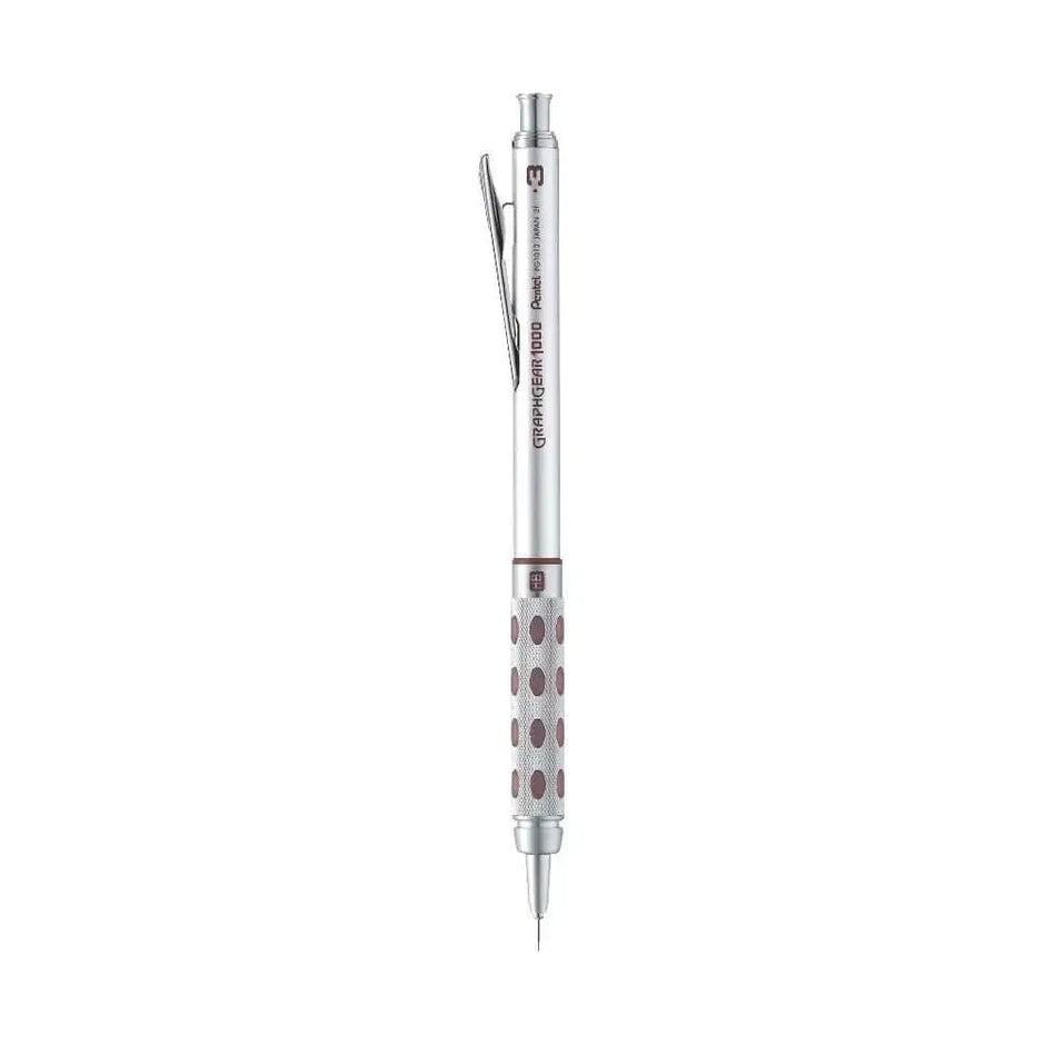 Pentel GraphGear 1000 Mechanical Pencil with retractable sleeve and dual grip for precise writing.