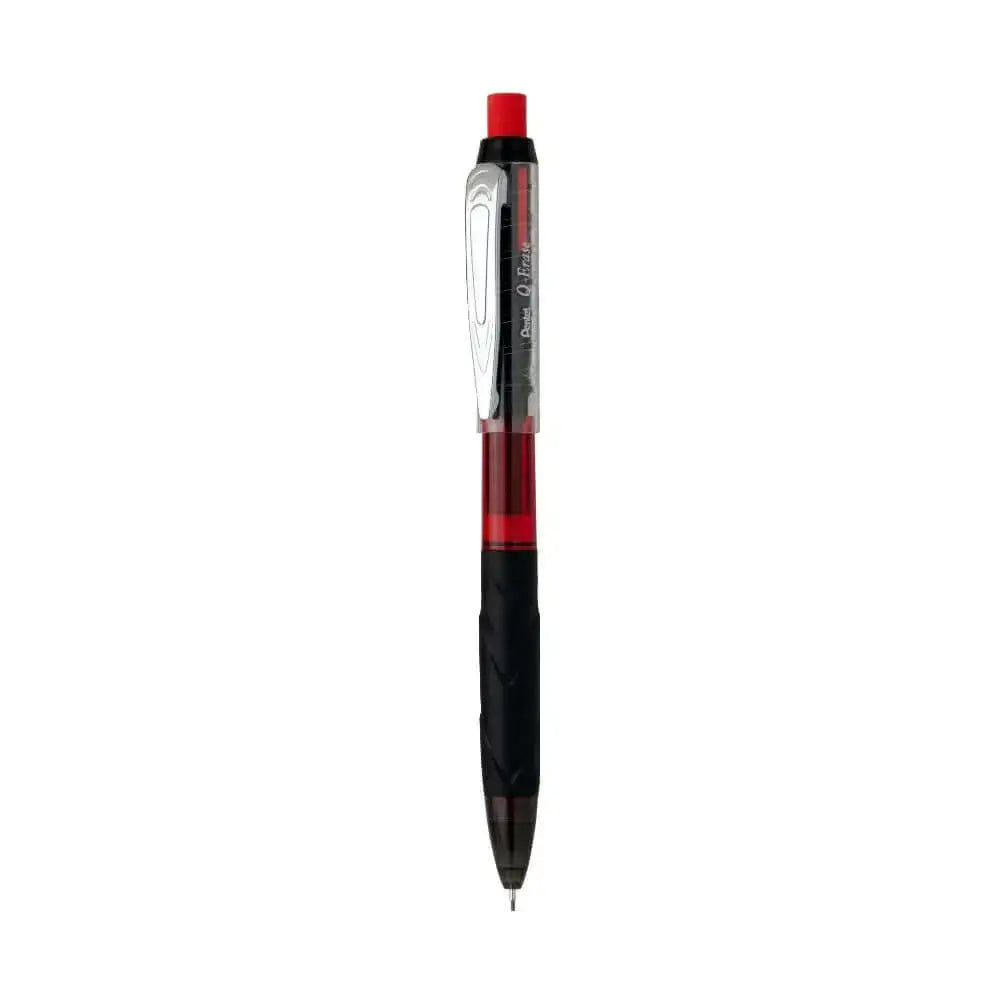 Pentel Q-Erase Mechanical Pencil with red accents and a comfortable grip for precise writing.