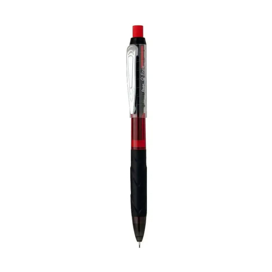 Pentel Q-Erase Mechanical Pencil with red accents and a comfortable grip for precise writing.