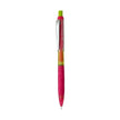 Pentel Q-Erase Mechanical Pencil in vibrant colors with a ribbed grip and double-click eraser mechanism.
