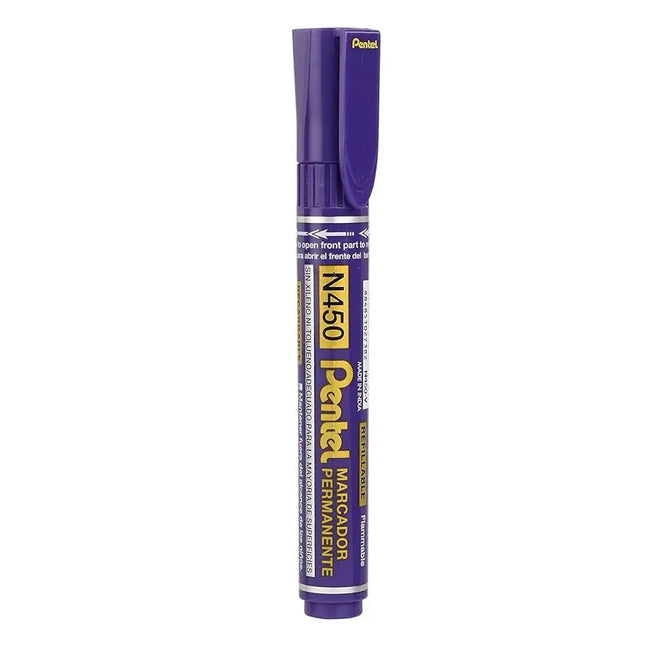 Pentel X-tra Large Permanent Marker N450 Bullet Tip - Violet - Permanent Markers