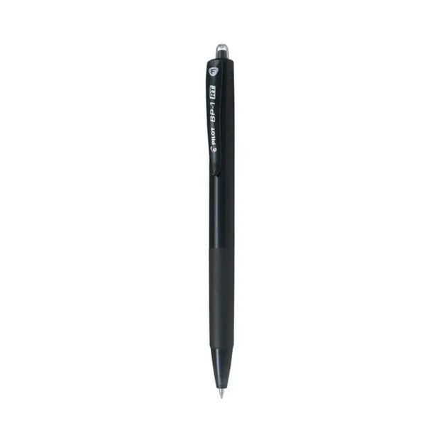 Pilot BP-1 RT 0.7mm Fine Tip Ball Pen with Soft Rubber Grip against a white background.