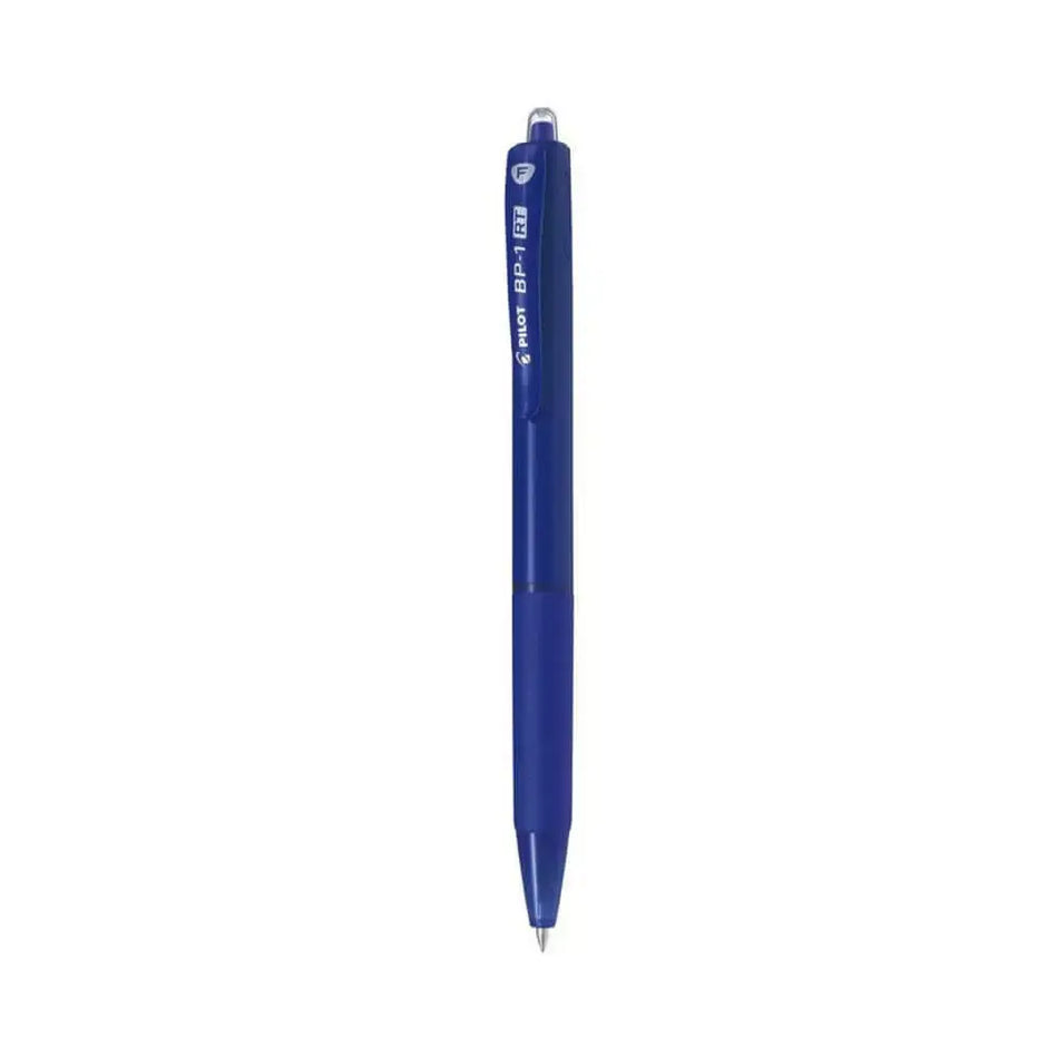 Pilot BP-1 RT 0.7mm Fine Tip Ball Pen with Soft Rubber Grip in blue color