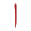 Pilot BP-1 RT 0.7mm Fine Tip Ball Pen with Soft Rubber Grip in red color.