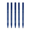 Pilot Drawing Pen Set of 5 featuring blue ink pens with fine tips, perfect for sketching and drafting.