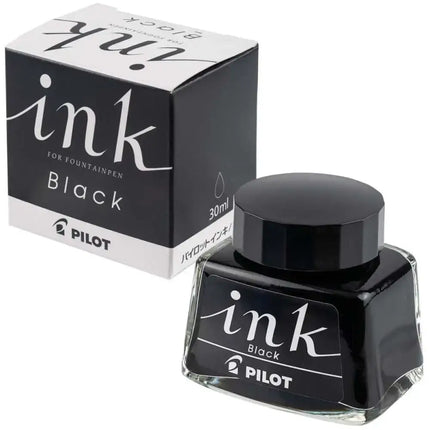 Pilot Fountain Pen Ink Bottle 30ML - Black - Ink Bottle