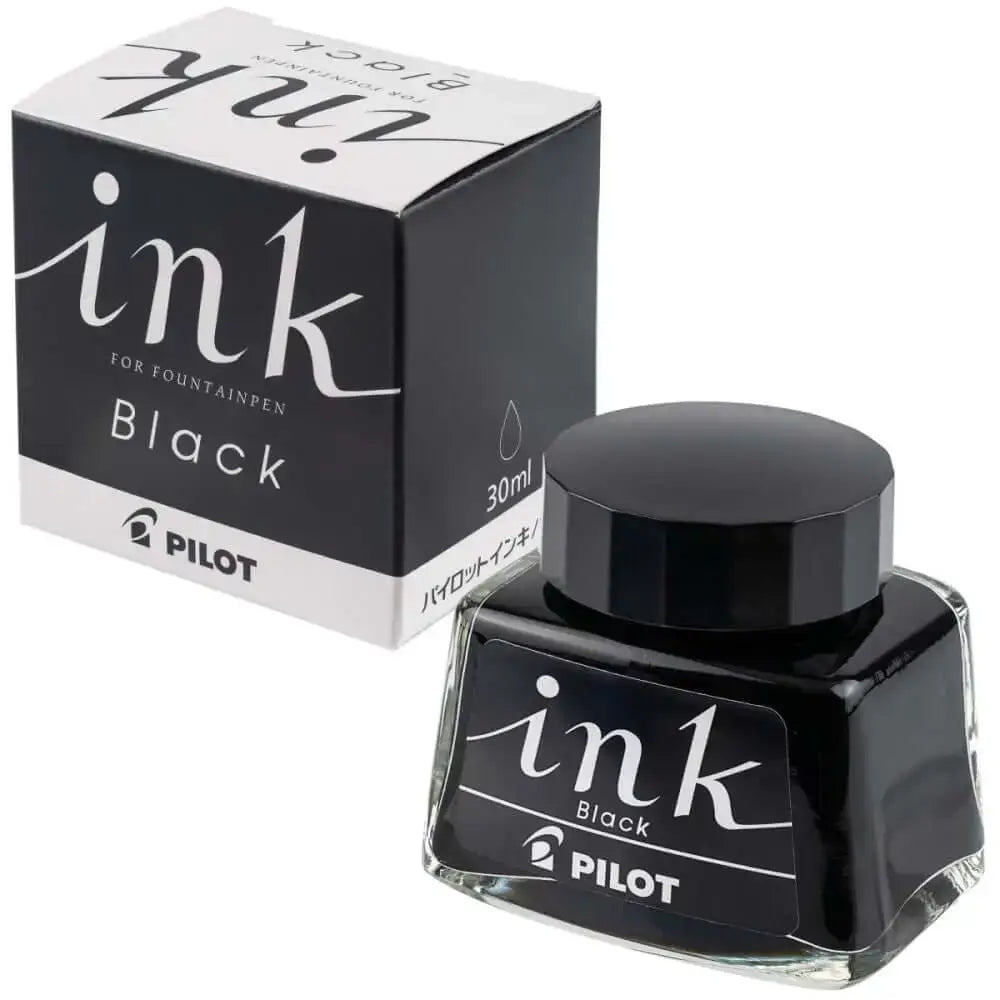 Pilot Fountain Pen Ink Bottle 30ML - Black - Ink Bottle