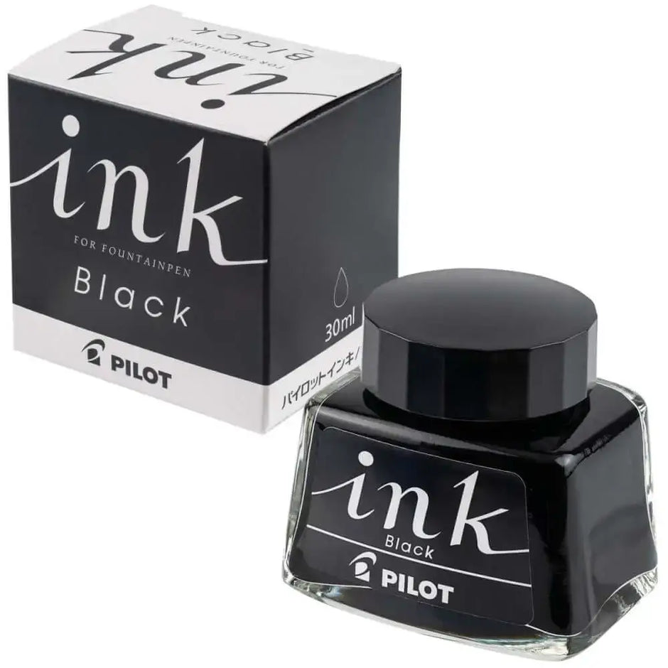 Pilot Fountain Pen Ink Bottle 30ML - Black - Ink Bottle