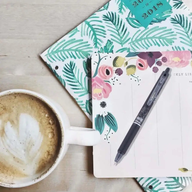 Pilot Frixion Clicker 0.7mm Fine Point Roller Ball Pen with Comfortable Dimpled Grip & Inbuild Eraser - Roller Ball Pens