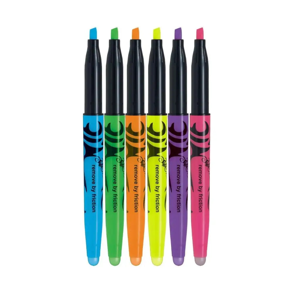 Pilot Frixion Light Highlighters Assorted Colours in vibrant shades for easy text marking and corrections