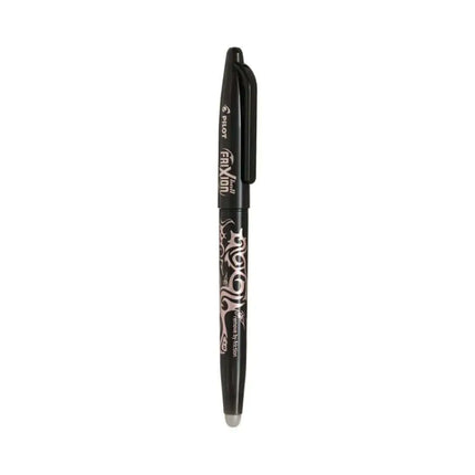 Pilot Frixion Roller Ball Pen with Comfortable Dimpled Grip & Inbuild Eraser - Black / 1.0 MM - Roller Ball Pens