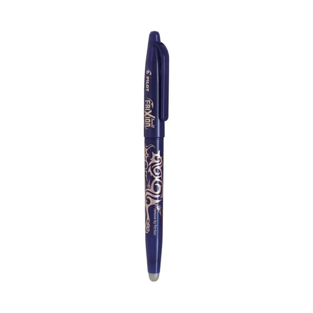 Pilot Frixion Roller Ball Pen with Comfortable Dimpled Grip & Inbuild Eraser - Blue / 1.0 MM - Roller Ball Pens