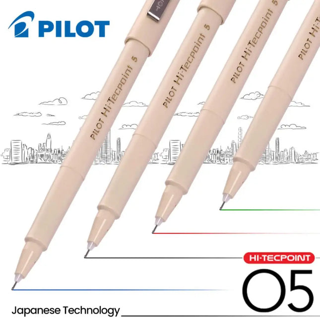 Pilot Hi-Tecpoint O5 0.5mm Extra Fine Point Roller Ball Pen - Roller Ball Pens