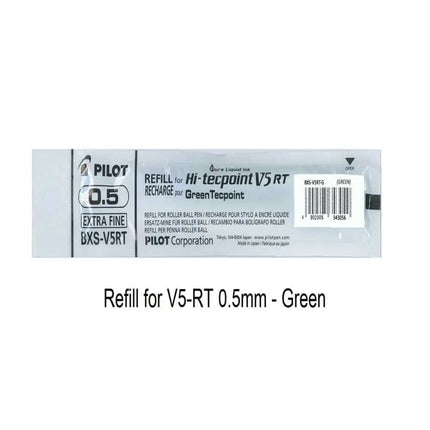 Pilot Hi-Tecpoint Refill 0.5MM for V5RT - Green - Refills