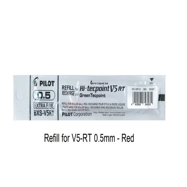 Pilot Hi-Tecpoint Refill 0.5MM for V5RT - Red - Refills