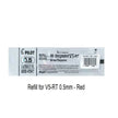 Pilot Hi-Tecpoint Refill 0.5MM for V5RT in red packaging for extra fine writing.