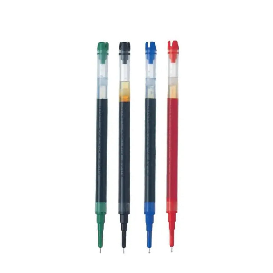 Pilot Hi-Tecpoint Refill 0.5MM for V5RT ink refills in blue, black, red, and green colors.