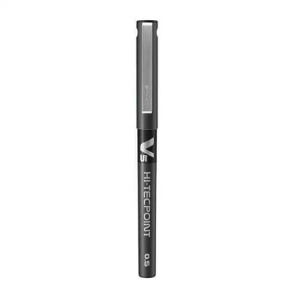 Pilot Hi-Tecpoint V5 0.5mm Extra Fine Point Pure Liquid Ink Roller Ball Pen - Black - Roller Ball Pens