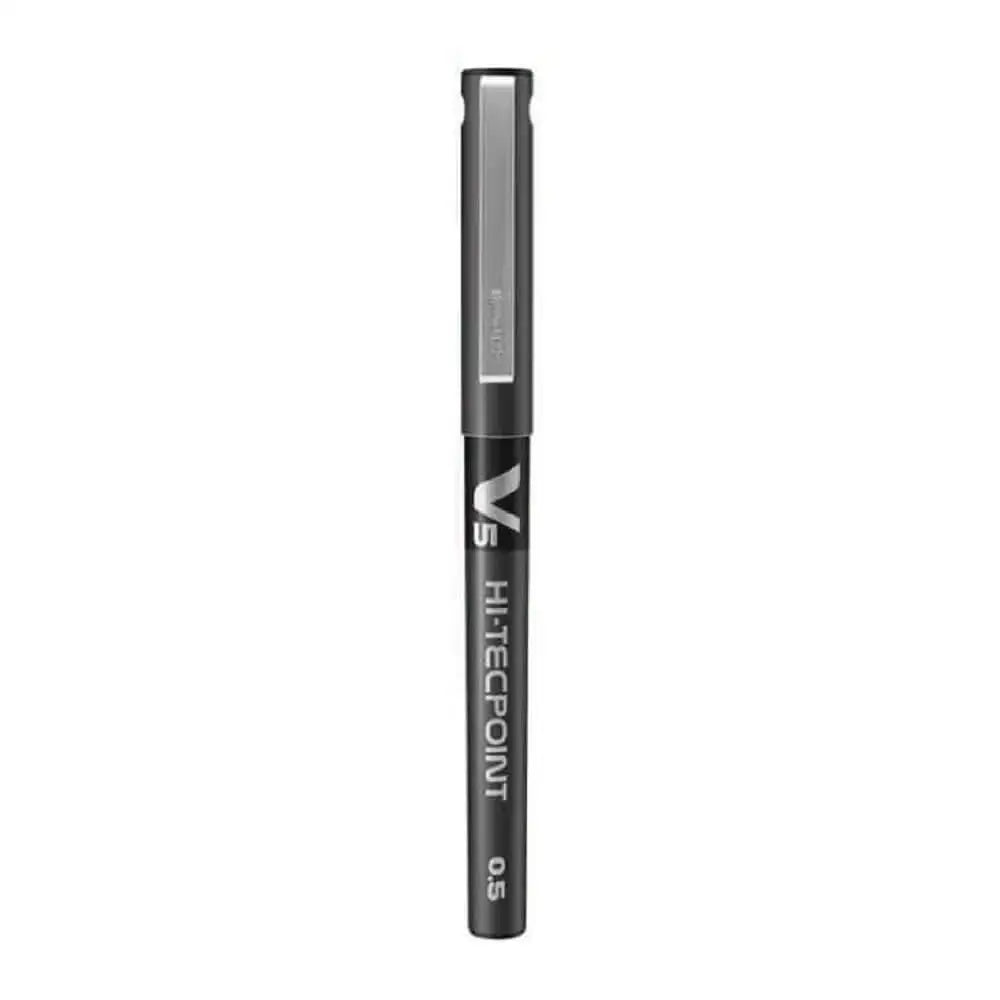 Pilot Hi-Tecpoint V5 0.5mm Extra Fine Point Pure Liquid Ink Roller Ball Pen in black color