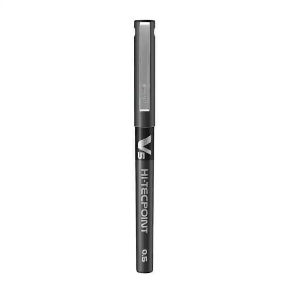 Pilot Hi-Tecpoint V5 0.5mm Extra Fine Point Pure Liquid Ink Roller Ball Pen in black color