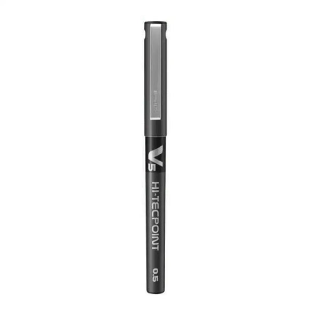 Pilot Hi-Tecpoint V5 0.5mm Extra Fine Point Pure Liquid Ink Roller Ball Pen in black color