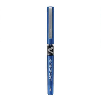 Pilot Hi-Tecpoint V5 0.5mm Extra Fine Point Pure Liquid Ink Roller Ball Pen - Blue Black - Roller Ball Pens
