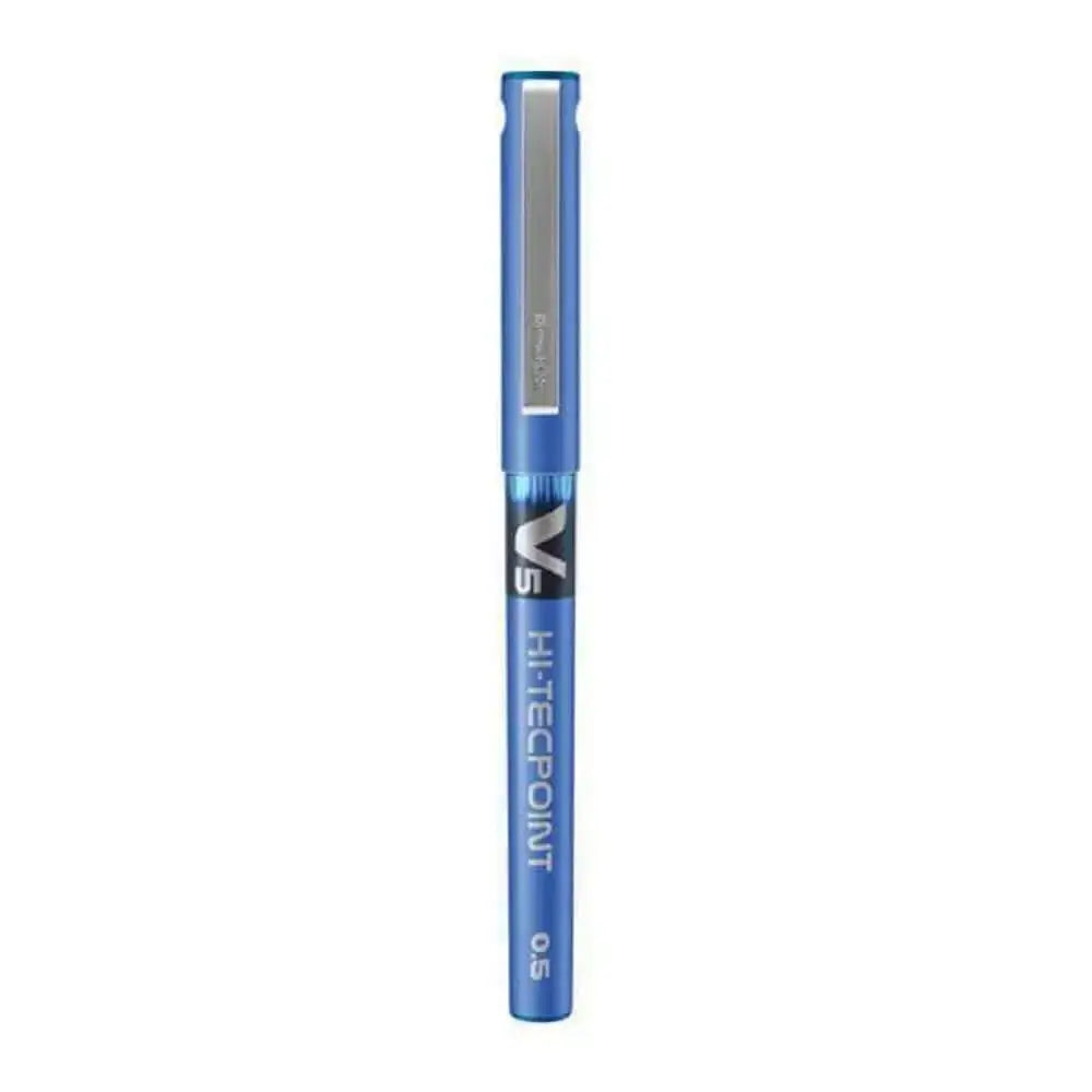 Pilot Hi-Tecpoint V5 0.5mm Extra Fine Point Pure Liquid Ink Roller Ball Pen in blue color