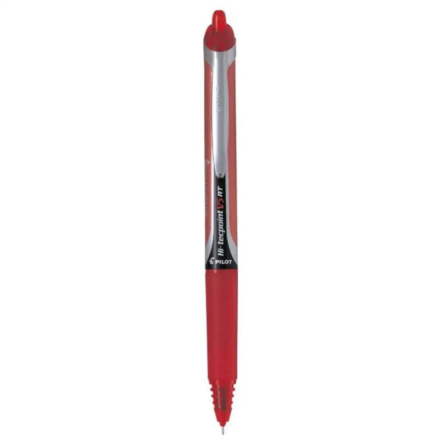 Pilot Hi-Tecpoint V5 RT 0.5mm Extra Fine Point Pure Liquid Ink Retractable Roller Ball Pen with Dimpled Rubber Grip