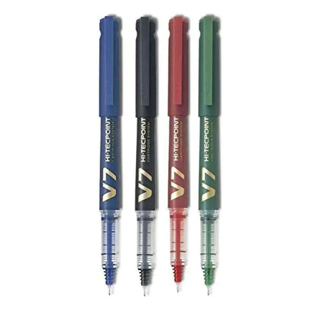 Pilot Hi-Tecpoint V7 Cartridge System 0.7mm Fine Point Roller Ball Pen - Roller Ball Pens