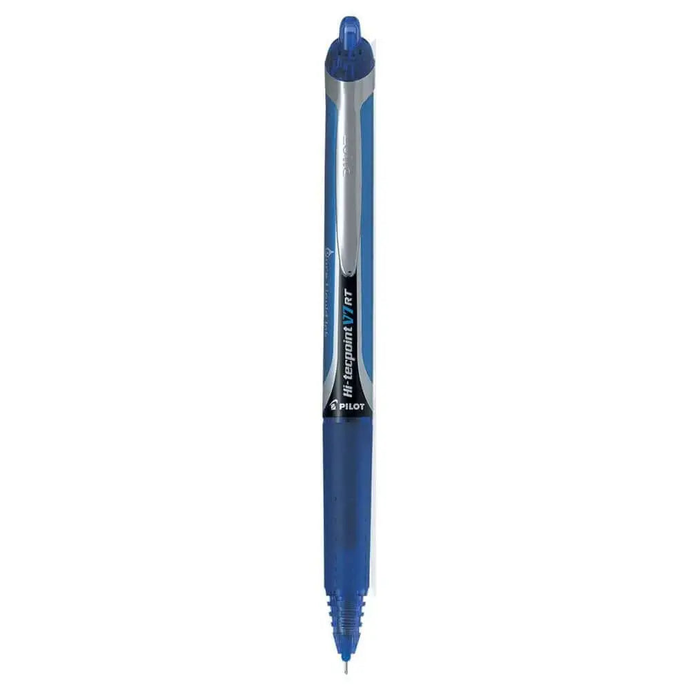 Pilot Hi-Tecpoint V7 RT 0.7mm Fine Point Pure Liquid Ink Retractable Roller Ball Pen with Dimpled Rubber Grip