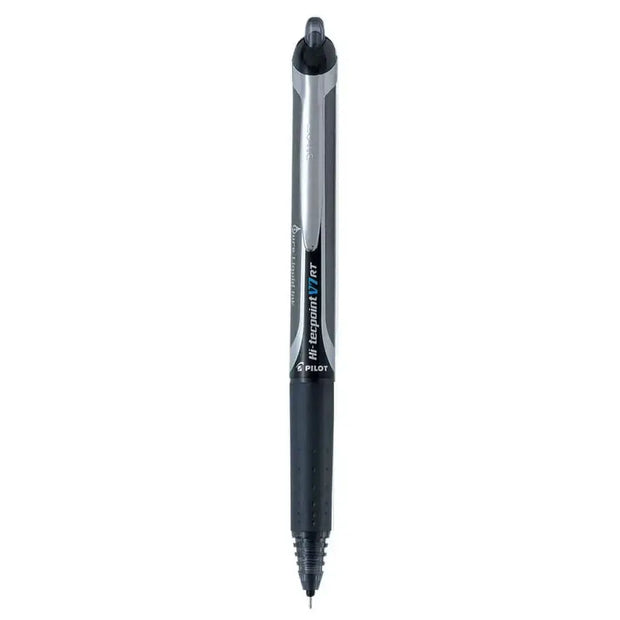 Pilot Hi-Tecpoint V7 RT 0.7mm Fine Point Pure Liquid Ink Retractable Roller Ball Pen with Dimpled Rubber Grip