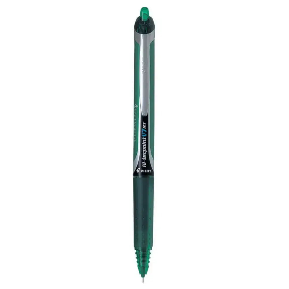 Pilot Hi-Tecpoint V7 RT 0.7mm Fine Point Pure Liquid Ink Retractable Roller Ball Pen with Dimpled Rubber Grip