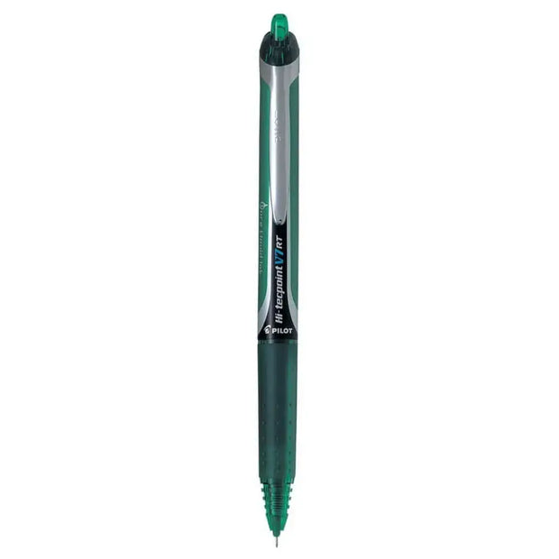 Pilot Hi-Tecpoint V7 RT 0.7mm Fine Point Pure Liquid Ink Retractable Roller Ball Pen with Dimpled Rubber Grip