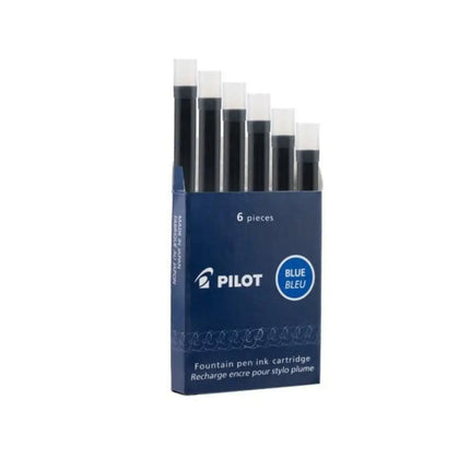 Pilot Ink Cartridges IC-50 for Fountain Pen | Pack of 6 - Blue - Cartridges
