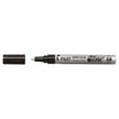 Pilot Super Color Metallic Permanent Marker in silver color with cap off, ideal for various surfaces.