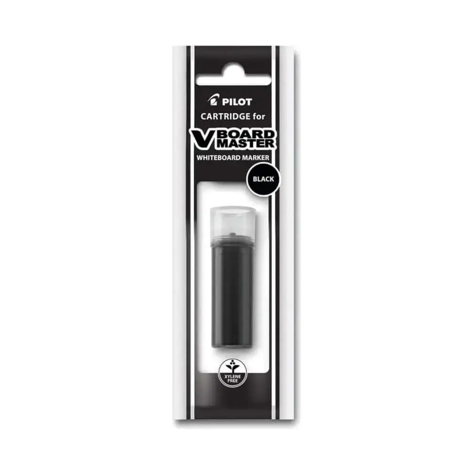 Pilot V Board Master Ink Cartridge for V Board White Board Markers - Black refill cartridge packaging