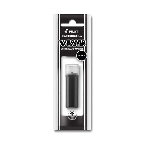 Pilot V Board Master Ink Cartridge for V Board White Board Markers - Black refill cartridge packaging