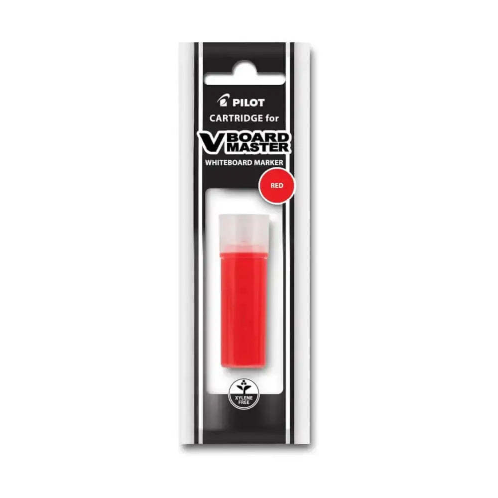 Pilot V Board Master Ink Cartridge for V Board White Board Markers, red ink refill for markers.