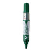 Pilot V Board Master Medium Bullet Tip White Board Marker with Replacable Tip & Ink Cartridge in green color.