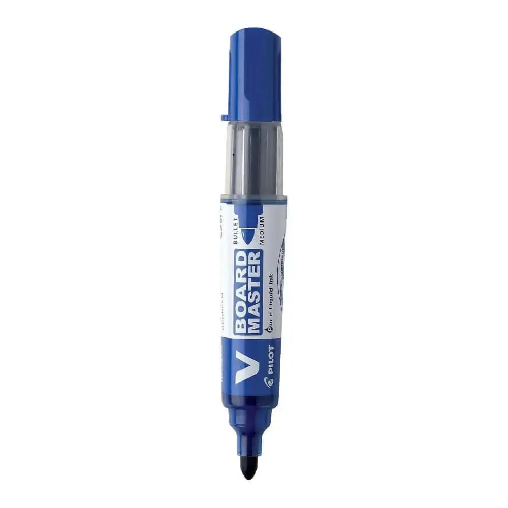 Pilot V Board Master Medium Bullet Tip White Board Marker with Replacable Tip & Ink Cartridge.