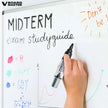 Pilot V Board Master Medium Bullet Tip White Board Marker with Replacable Tip & Ink Cartridge in use on whiteboard.