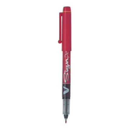 Pilot V Sign Medium Tip Liquid Ink Pen - Red - Sign Pens