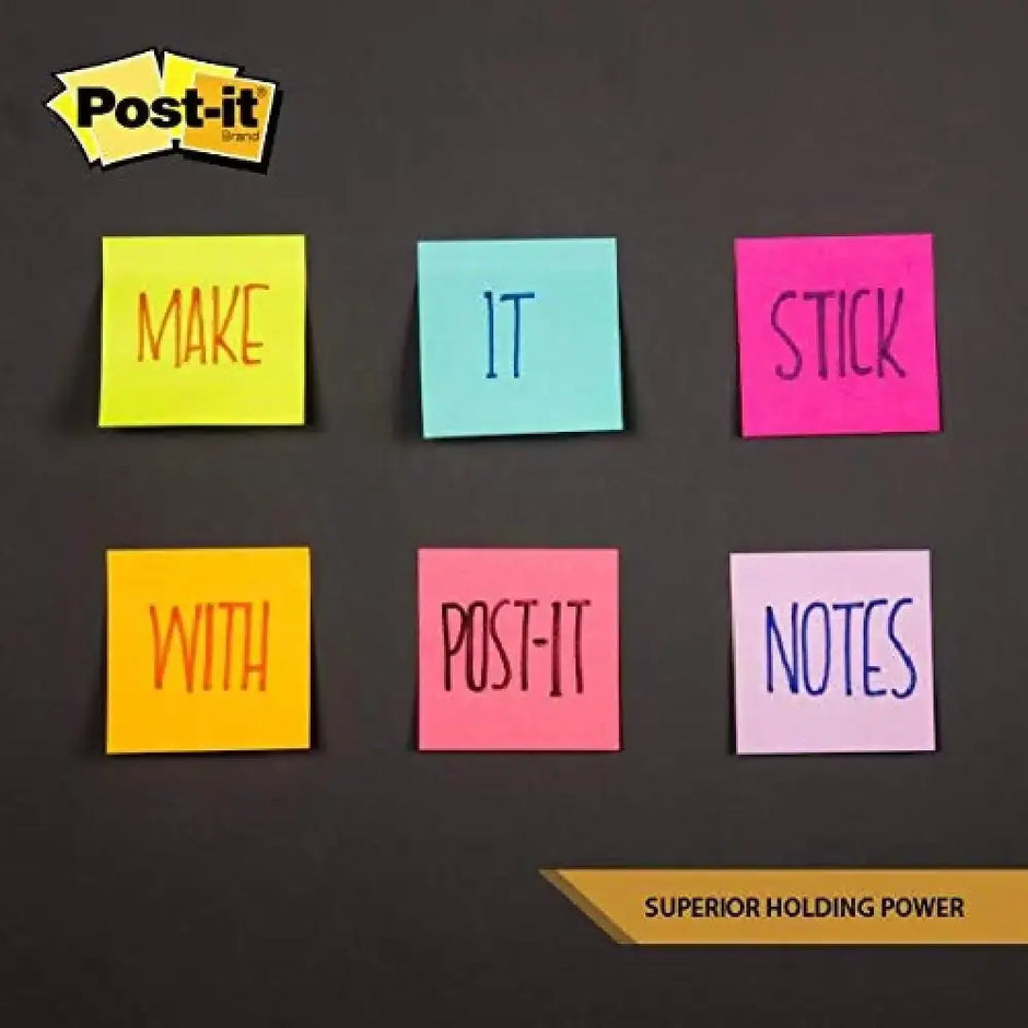 Post-it Notes Colour 3’’x3’’ | 100 Sheets per pad - Sticky Notes