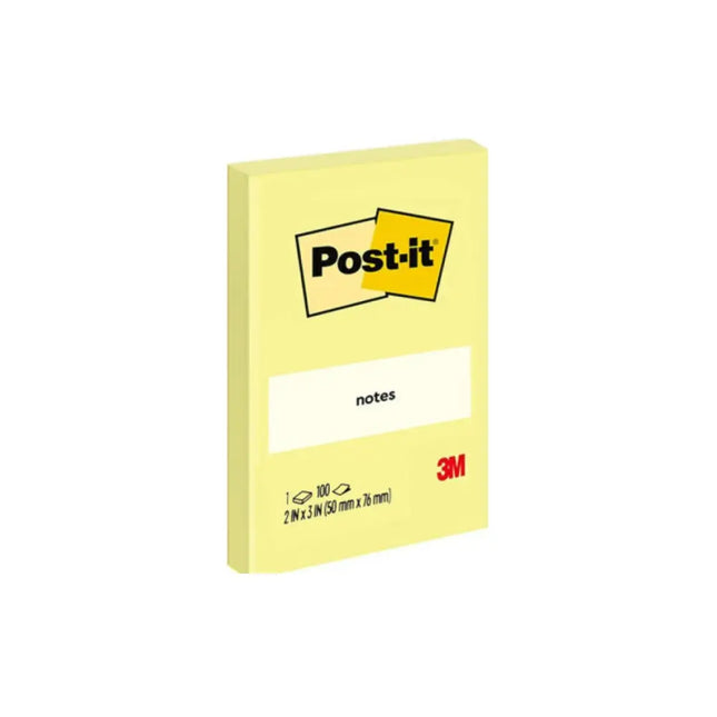 Post-it Notes Yellow 2’’x3’’ | 100 Sheets per pad - Sticky Notes